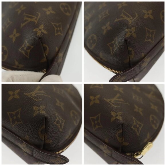 LOUIS VUITTON Monogram Trousse Demi Ronde Cosmetic Pouch M47520 LV Auth 139929 - Picture 16 of 16